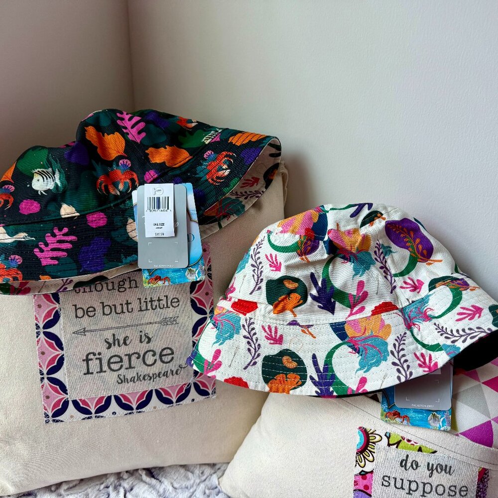 Disney Parks - The Little Mermaid Reversible Bucket Hat (one hat)